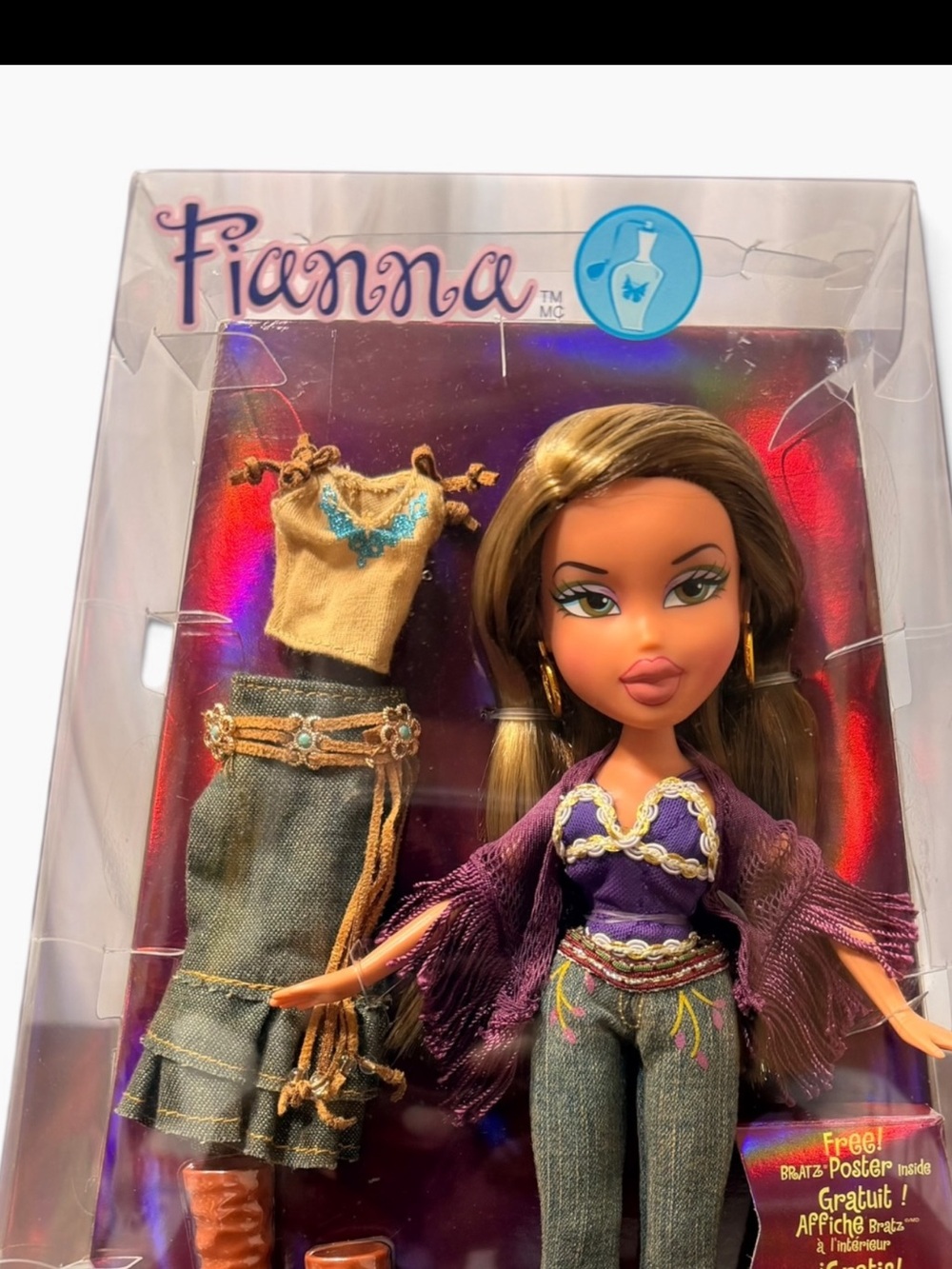 Vintage Bratz Funk Out Fianna Doll Original Unopened Box Extra Outfit MGA